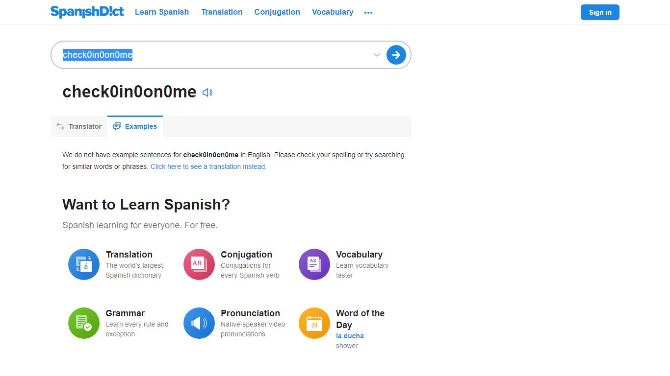 Examples of Check in on me in English | SpanishDict